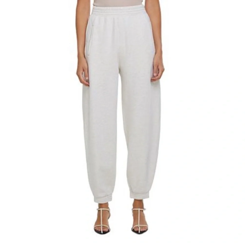 NEW Agolde Balloon Sweatpants Oatmeal Heather - Picture 3 of 15